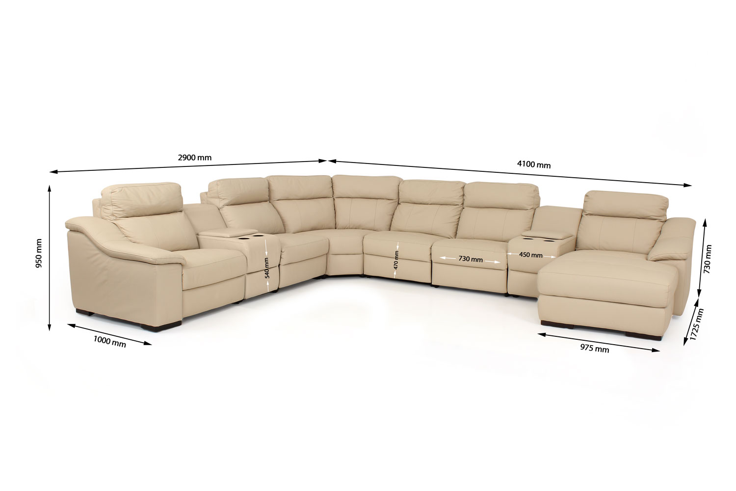 Recliner corner on sale sofa set