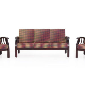 Garnet wooden sofa-3-1-1 set