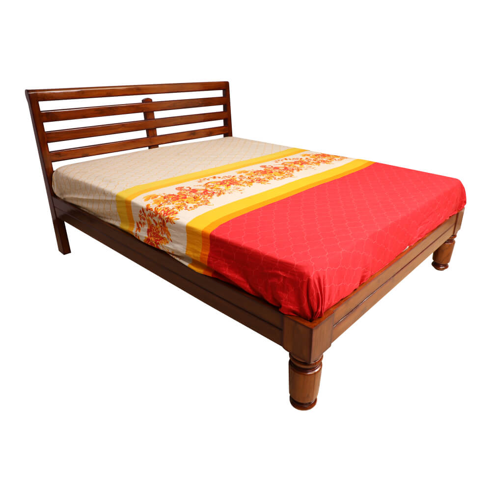 Jake Teak Queen Cot | Modfurn - South India's Largest Furniture Shop