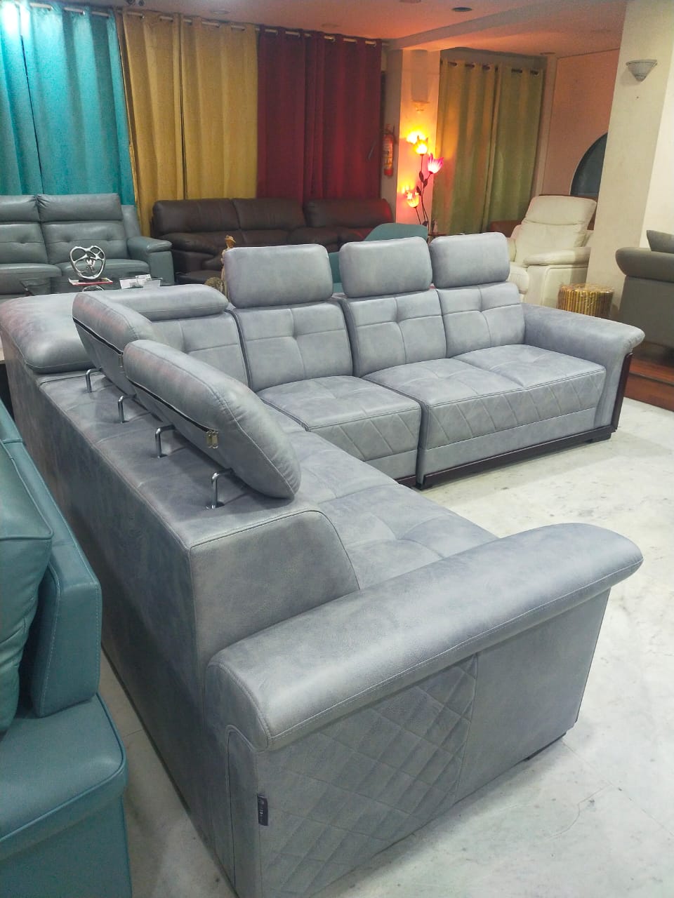 PKR Headrest Corner Sofa (2+1+Cr+2)