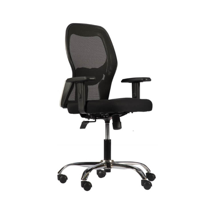 AMM Marvel Mesh Medium Back W/Adjustable Armrest Chair