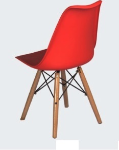AMM Simpson Visitor Chair red